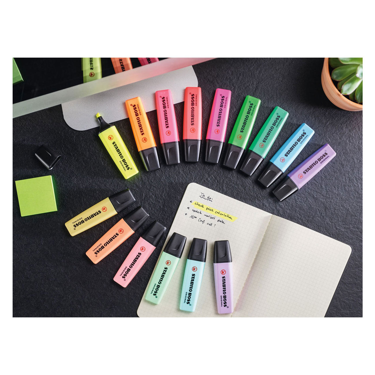 STABILO Boss Original Etui, 4 stuks.