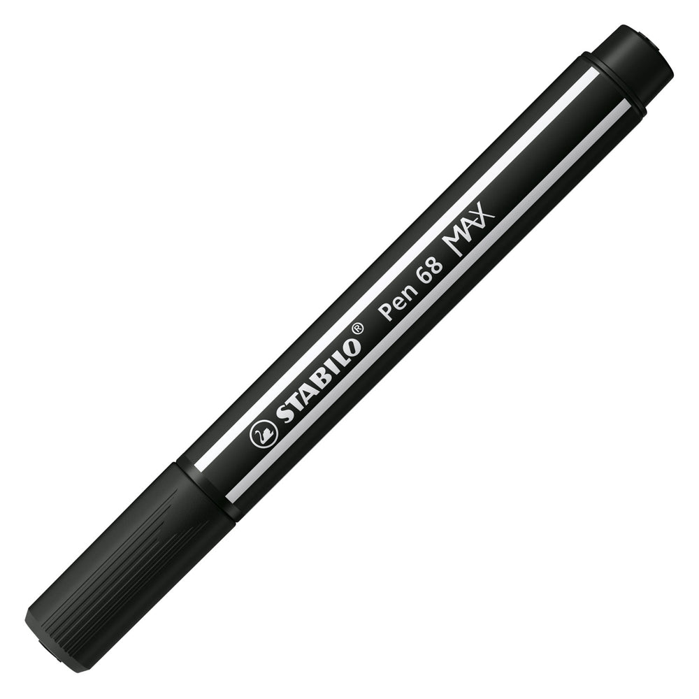 Stabilo pen 68 max - viltstift met dikke beitelpunt - zwart