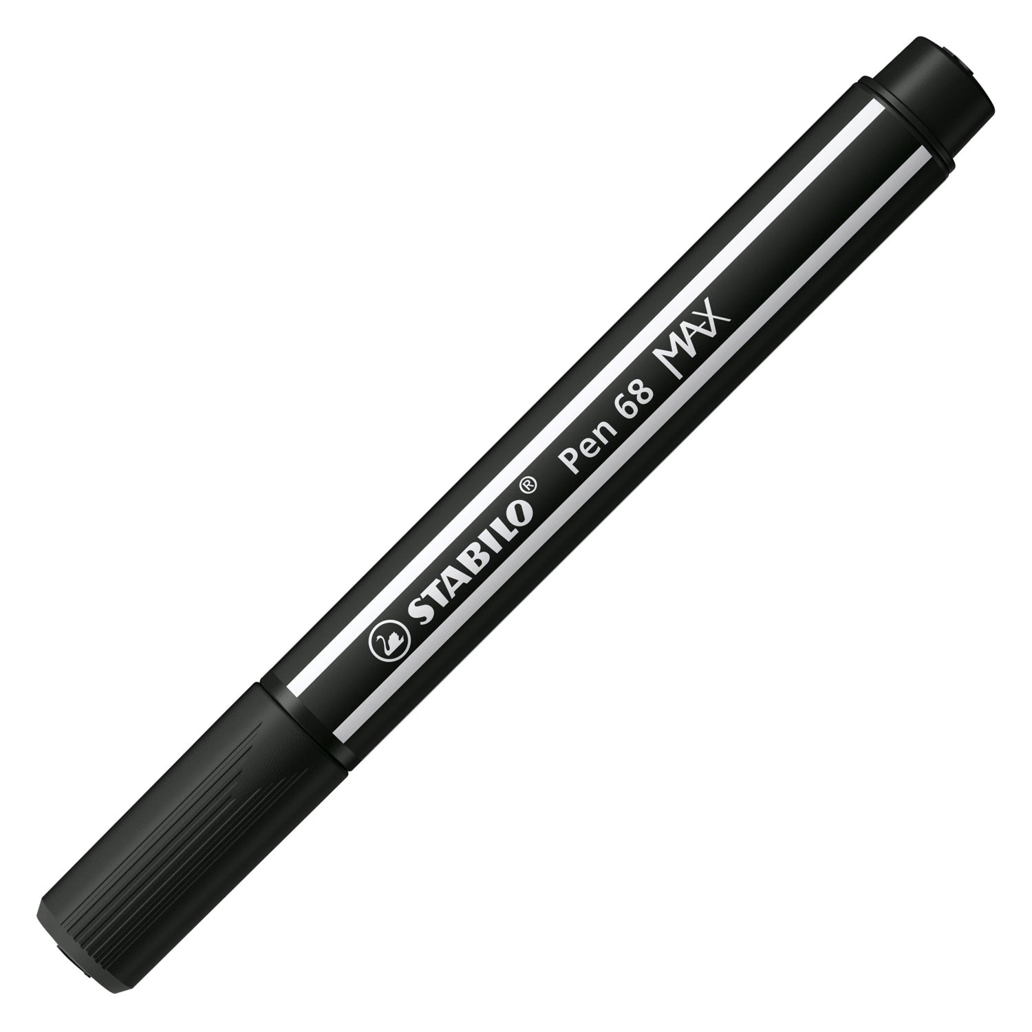 Stabilo pen 68 max - viltstift met dikke beitelpunt - zwart