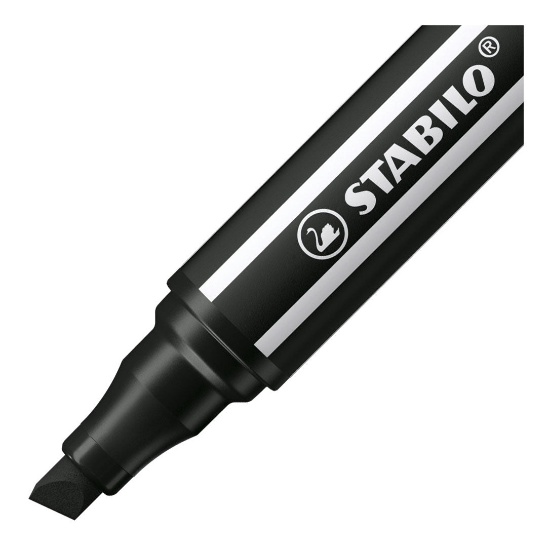 Stabilo pen 68 max - viltstift met dikke beitelpunt - zwart