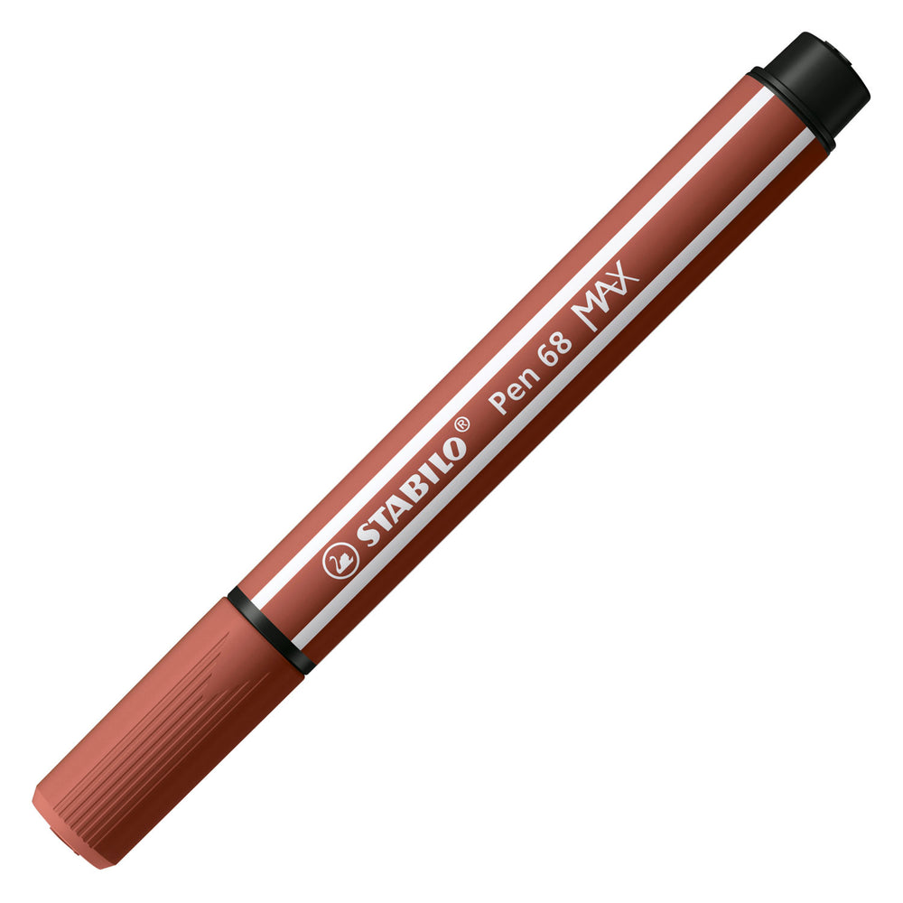 Stabilo pen 68 max - viltstift met dikke beitelpunt - sienna