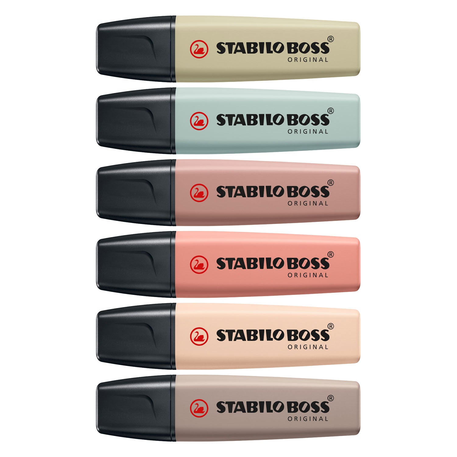 Stabilo Text Marker Boss Original Assorted Colours Chisel Tip 6 pieces
