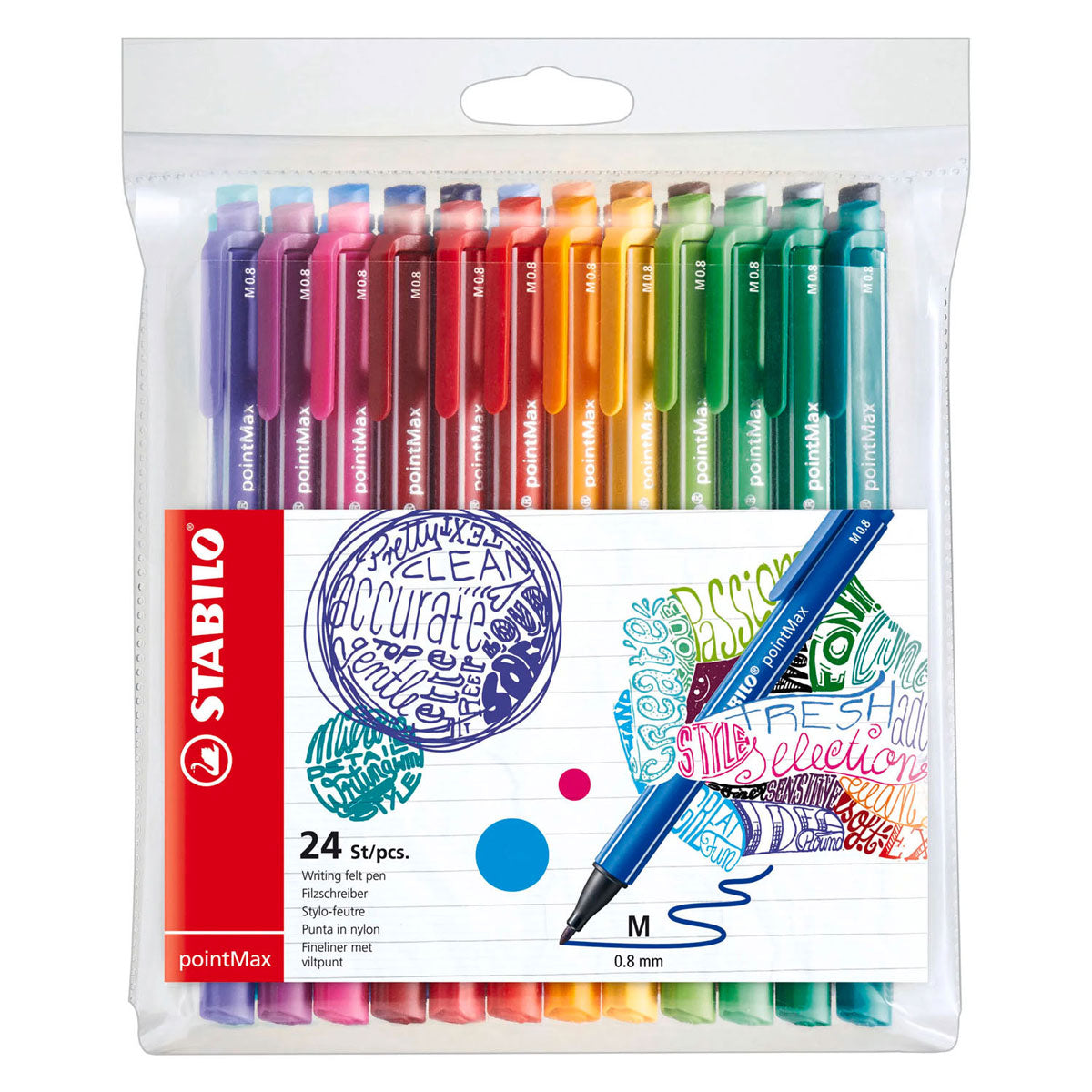 Stabilo pointmax fineliners - 24dlg.