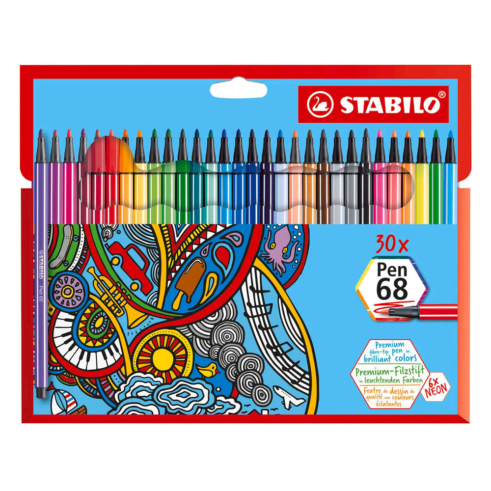 Stabilo pen 68 viltstiften - 30dlg.