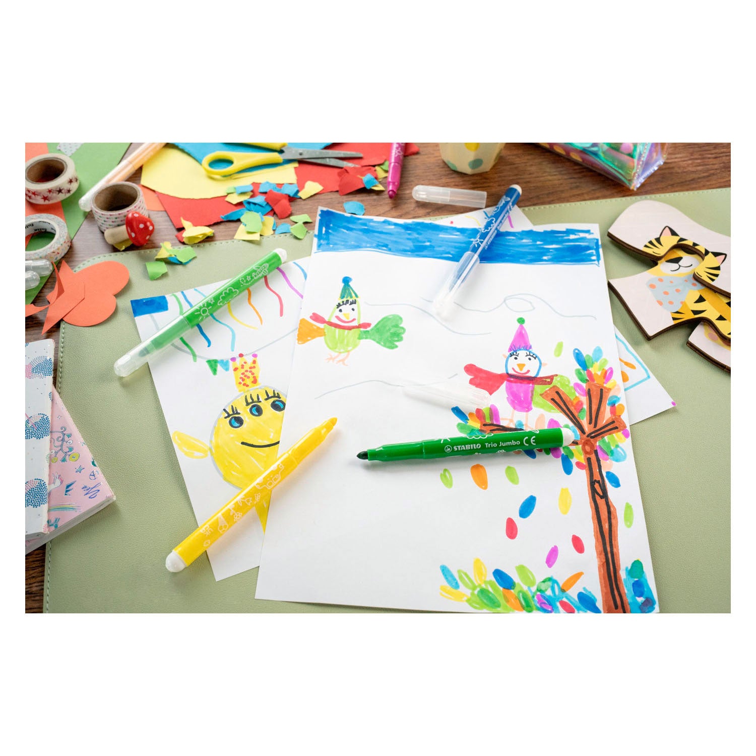 Stabilo trio jumbo schoolverpakking vilstiften - 48dlg.