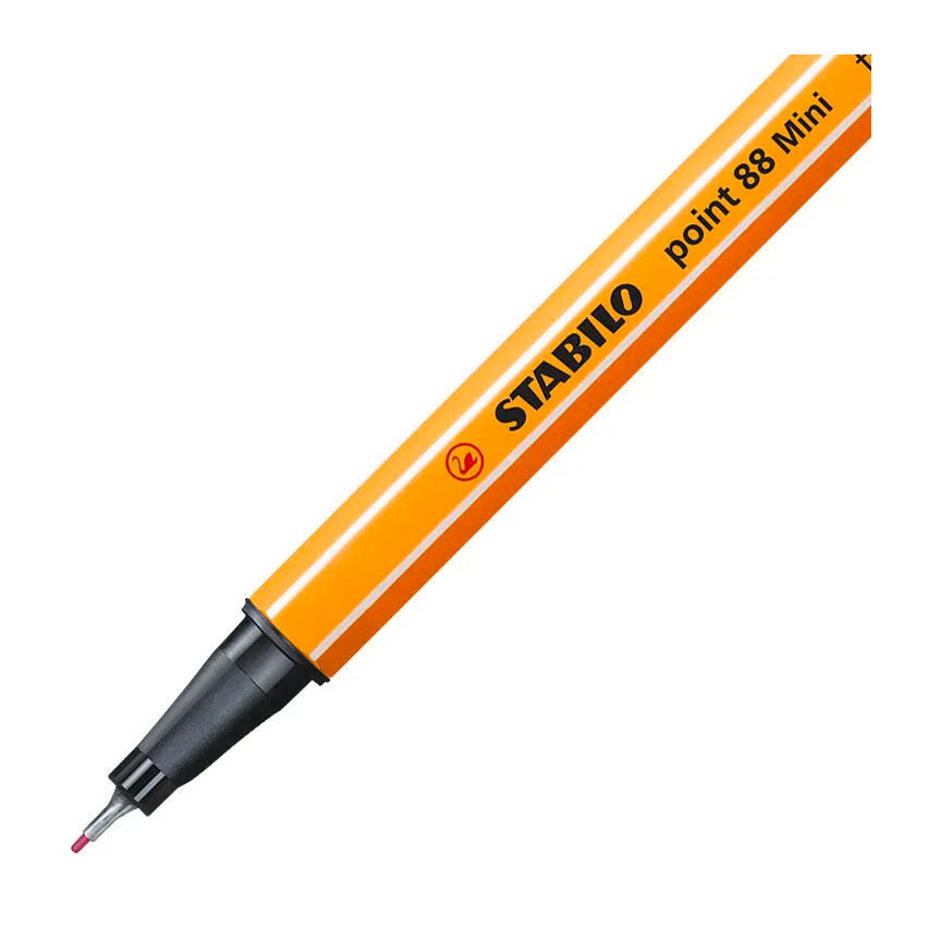 Stabilo point 88 mini - premium fineliner - animal vibes - etui met 8 kleuren + sticker