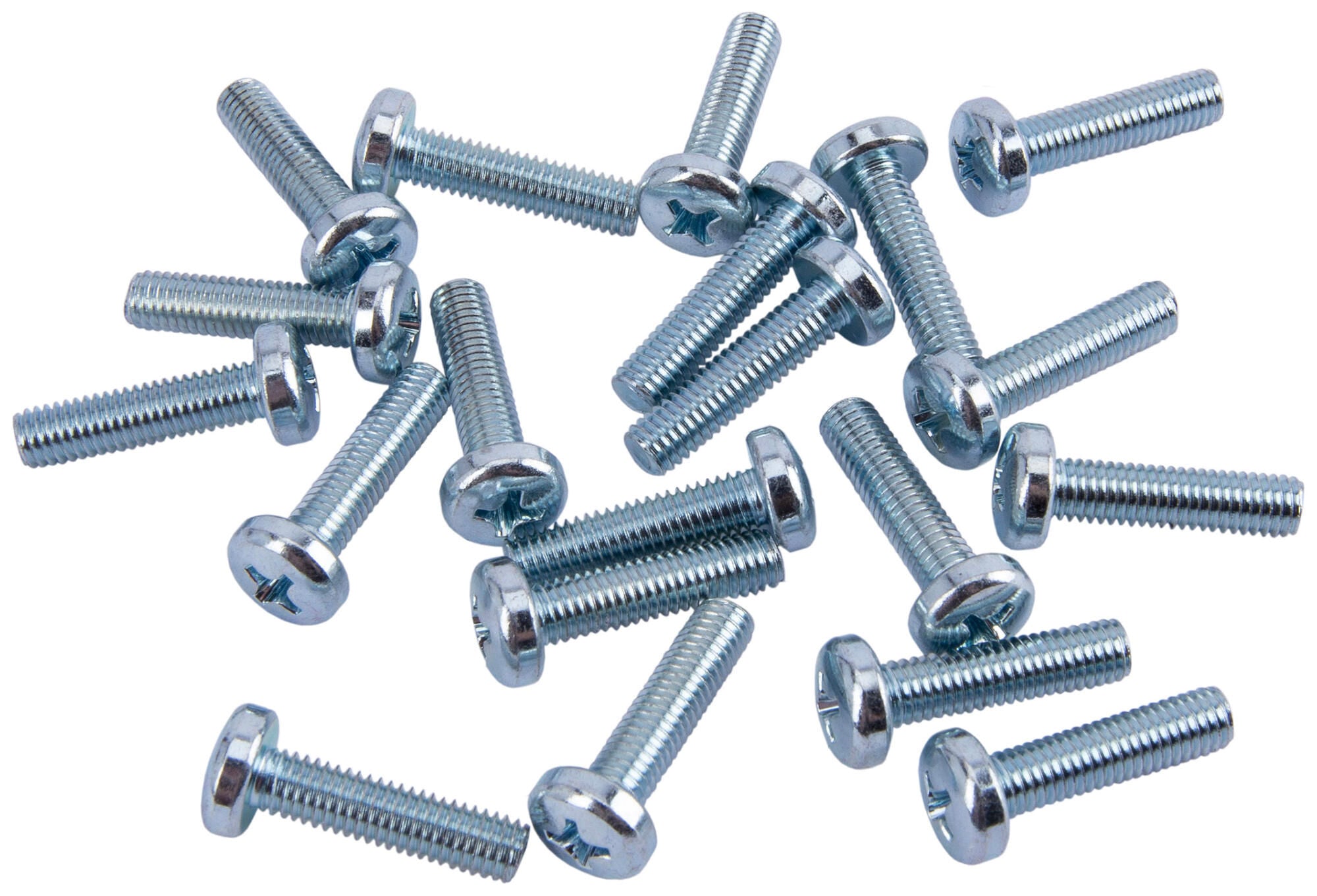 Dresselhaus metaalschroef threaded 5x20mm 20pcs. pan head cross recess