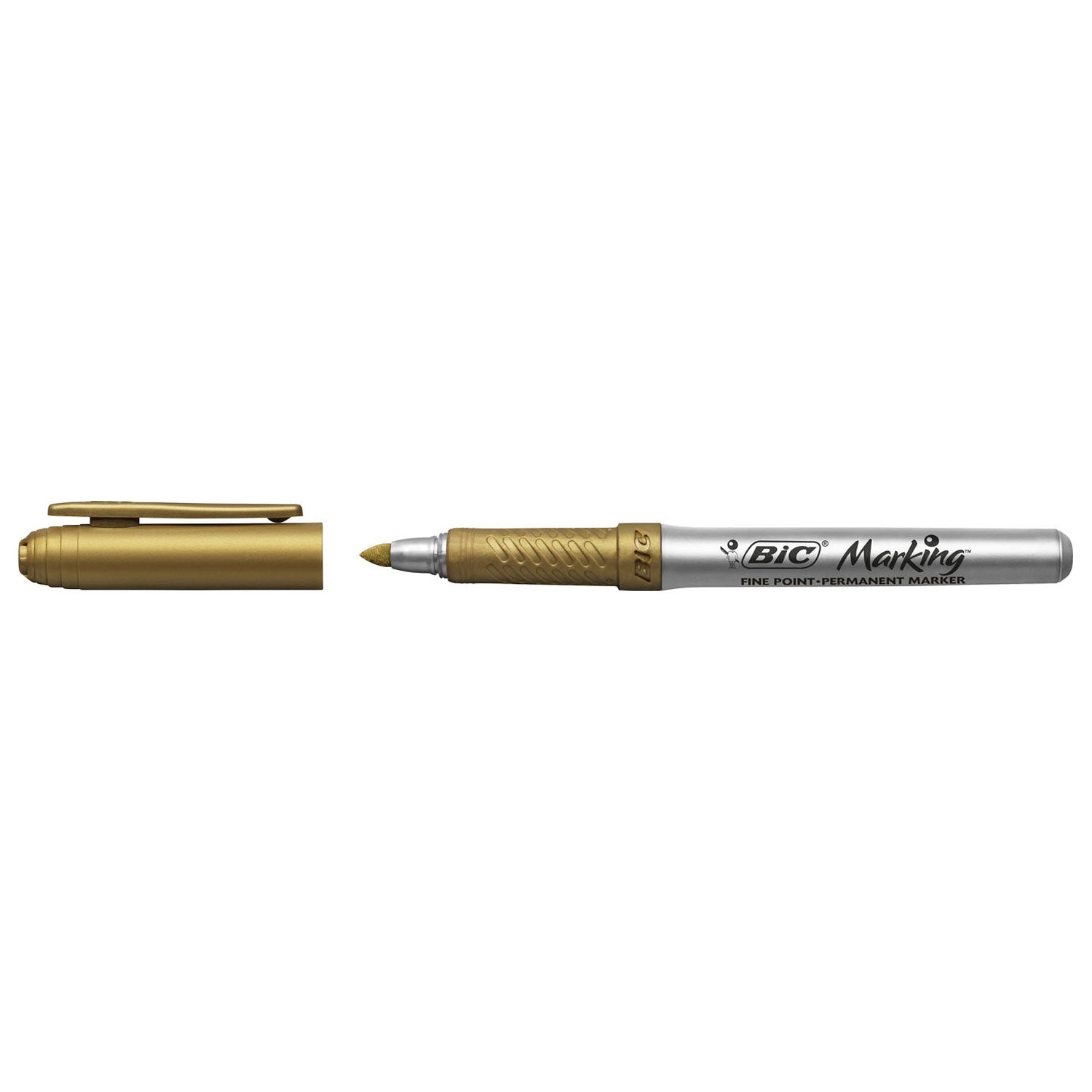 Bic permanente marker goud en zilver