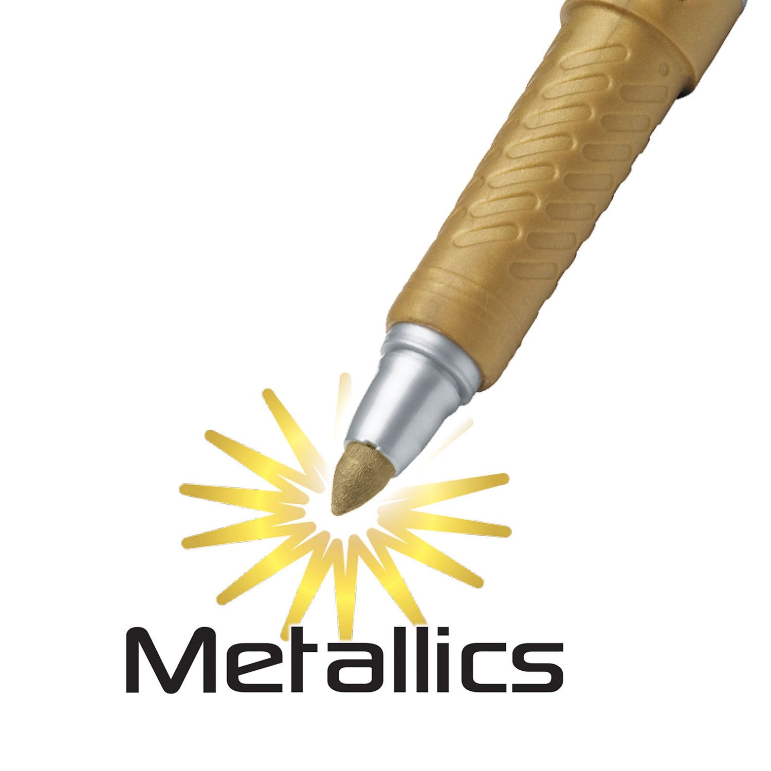 Bic permanente marker goud en zilver