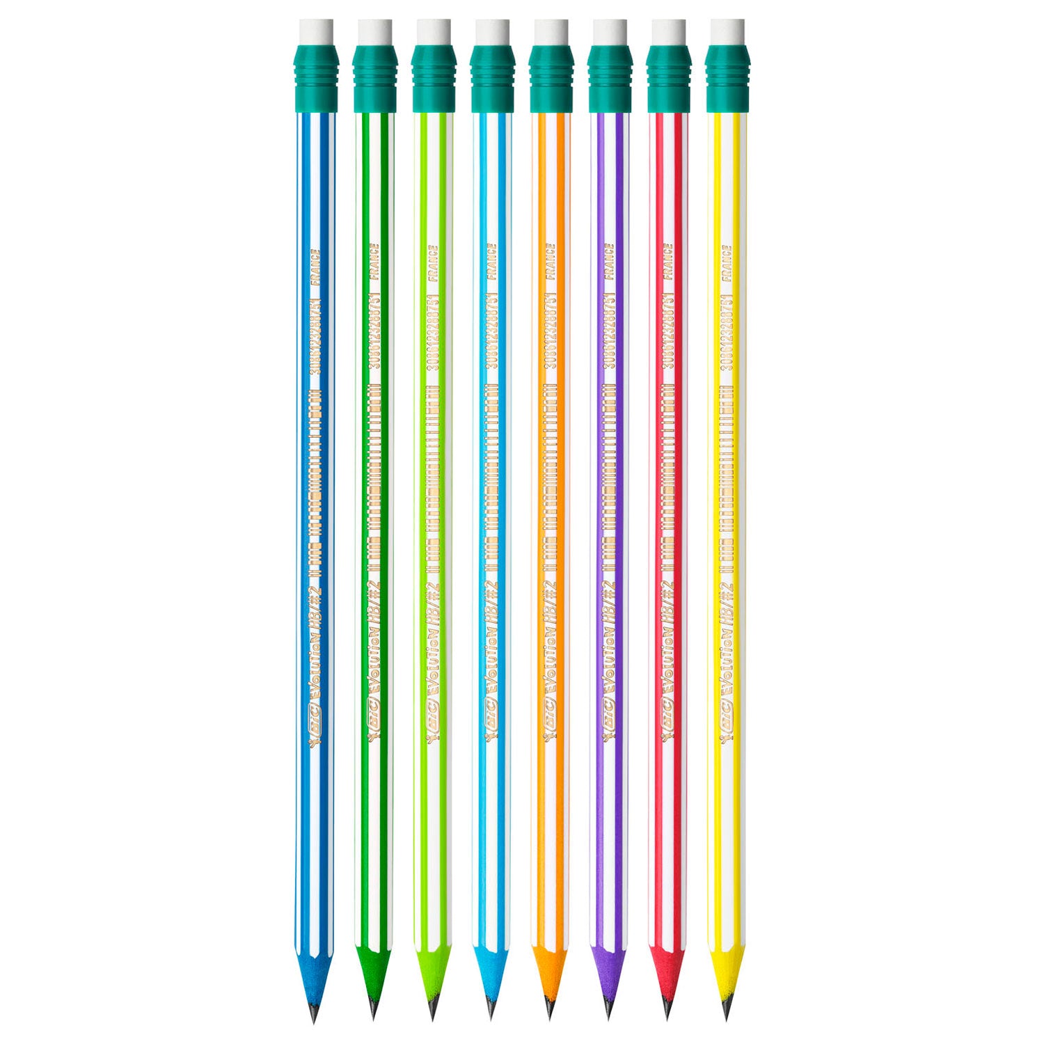 Bic evolution potloden met kauwgom, 8st.