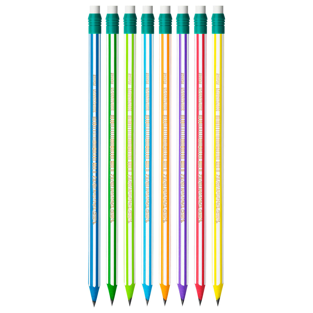 Bic evolution potloden met kauwgom, 8st.