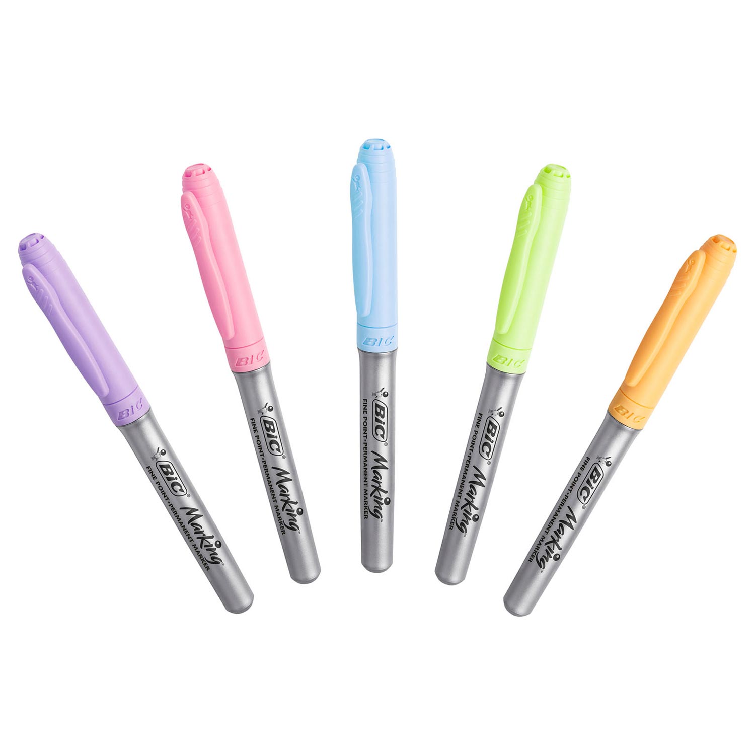 Bic intensiteit viltstiften permanente pastel, 5st.