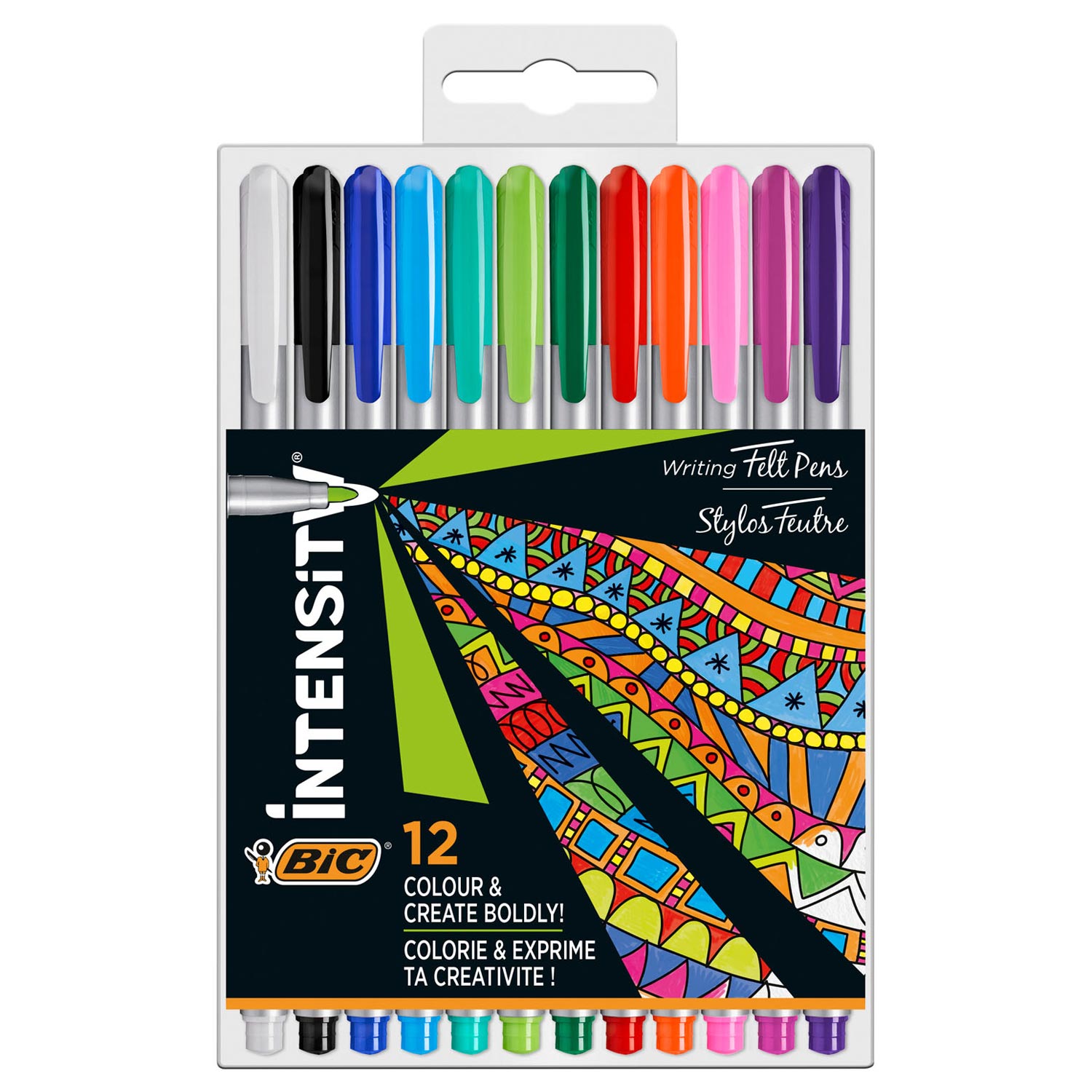 Bic intensiteit fineliners pastel, 12st.