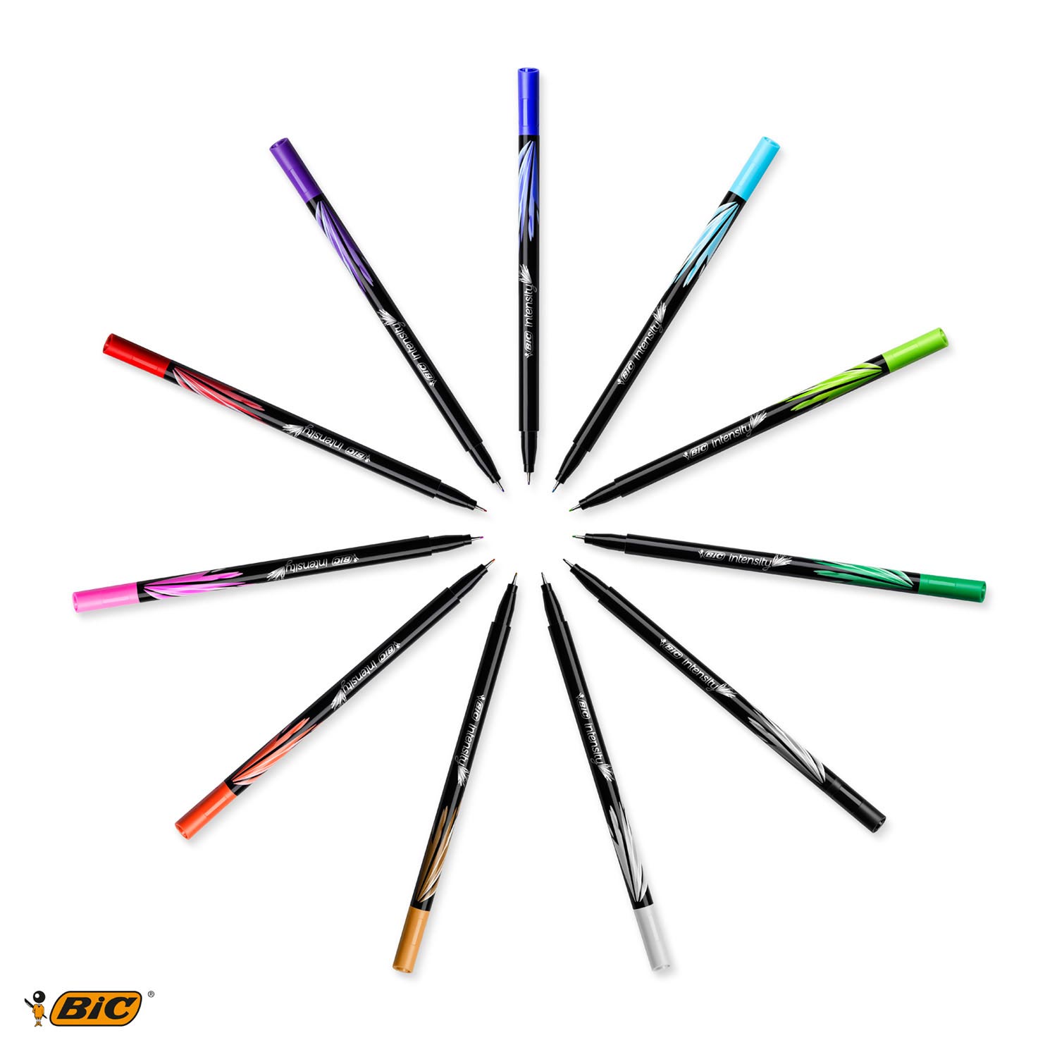 Bic intensiteit fineliners pastel, 12st.