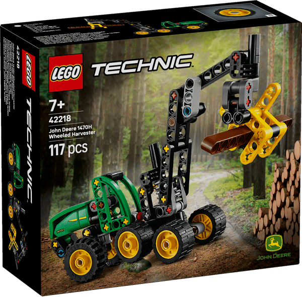 Lego technic 42218 john deere 1470h houtoogstmachine