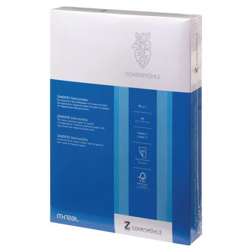 Briefpapier met watermerk gohrsmühle 80 g m² wit 500 vel