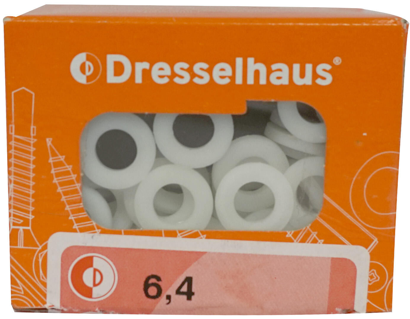 Dresselhaus sluitringen 3902 washers,polyamide 6.4mm dresselh. shape a
