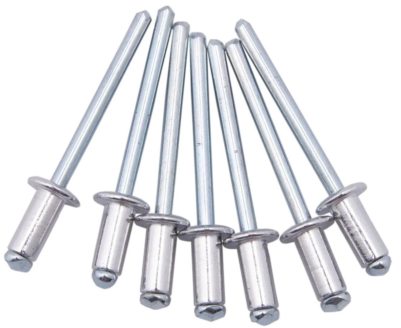Dresselhaus blindniete blind rivets 4.8 x 10.0mm aluminum steel, flat head