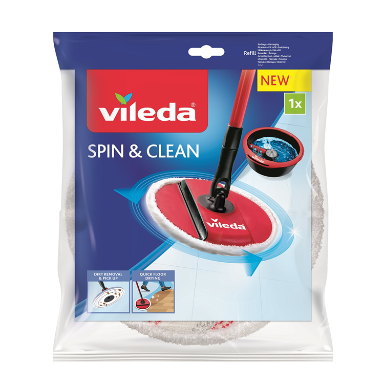 Vileda 1064320 - spin clean vervanging | 4 stuks