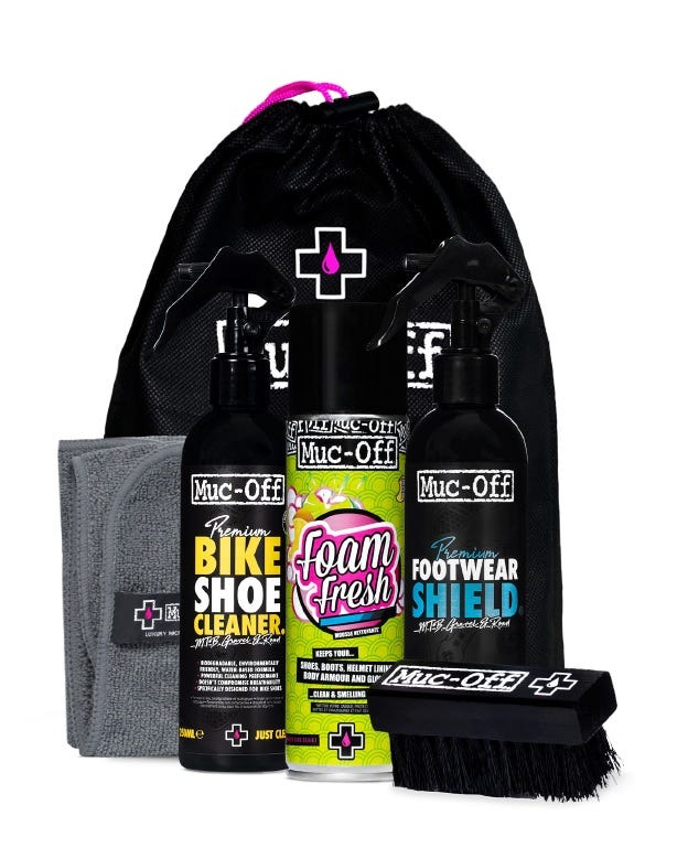Muc-off fietsonderhoud premium shoe care kit