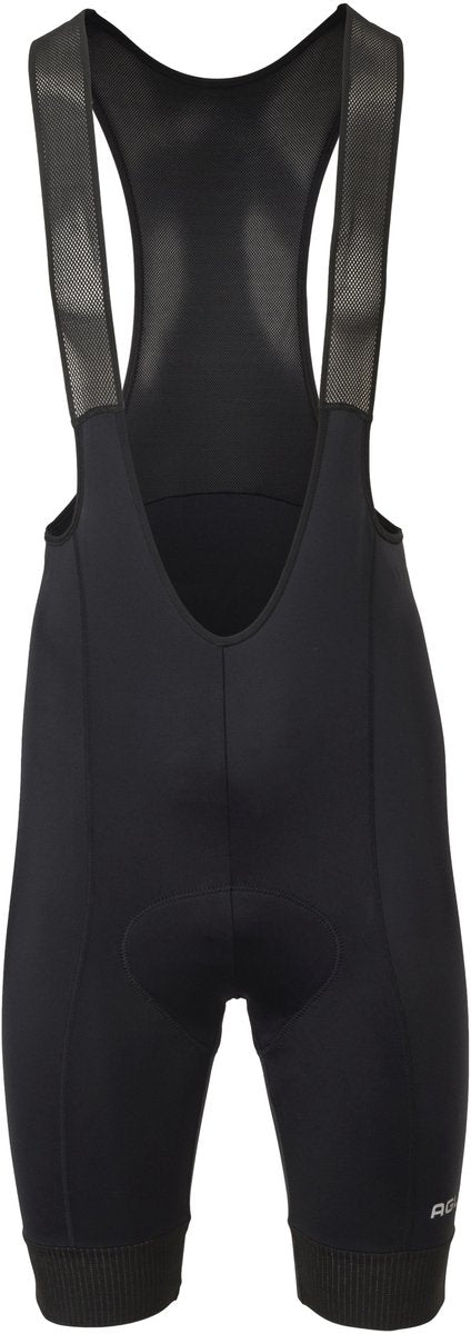 Agu essential fietsbroek heren met zeem – core pad zeem – mesh bretels – ademend – zwart – maat xxxl