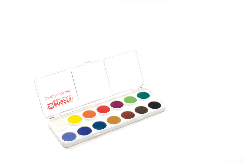 Kangaro k-fi500 14 verftablet 23mm waterverf dekkend 14 stuks