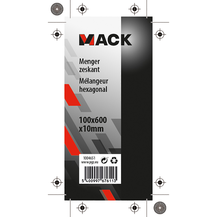 Mack 1004651 - verfmixer 600x10x100mm 600x10x100mm | 3 stuks
