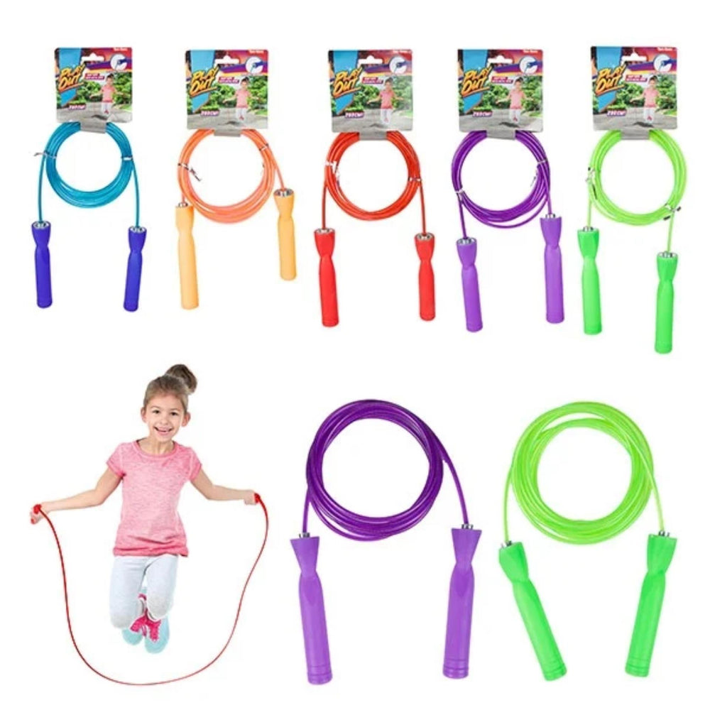 Toi-toys toi toys play out springtouw met metalen draad 280cm 5 assorti