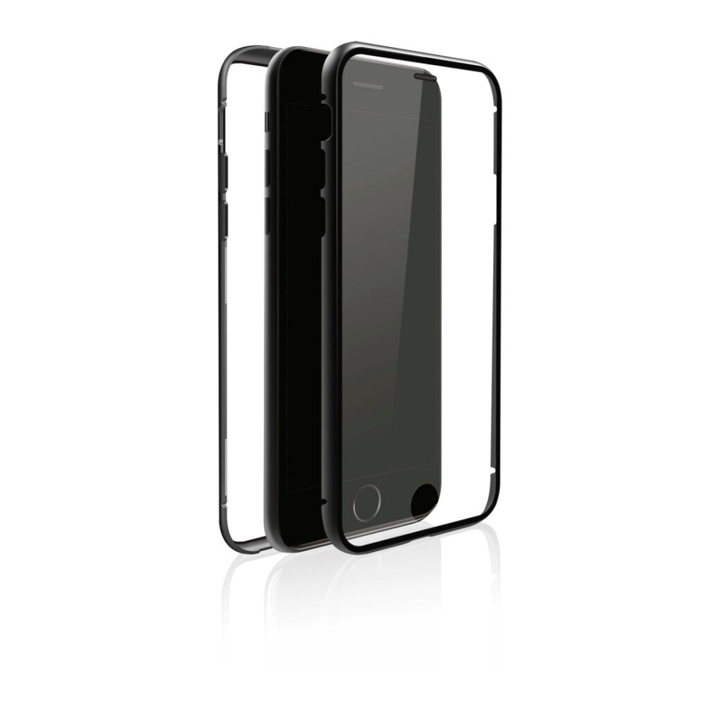 Black rock cover 360° glas iphone 7 8 zwart