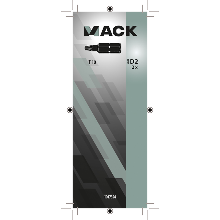 Mack 1017324 - torx schroefbit staal onbehandeld 2 st t 10 | 10 stuks
