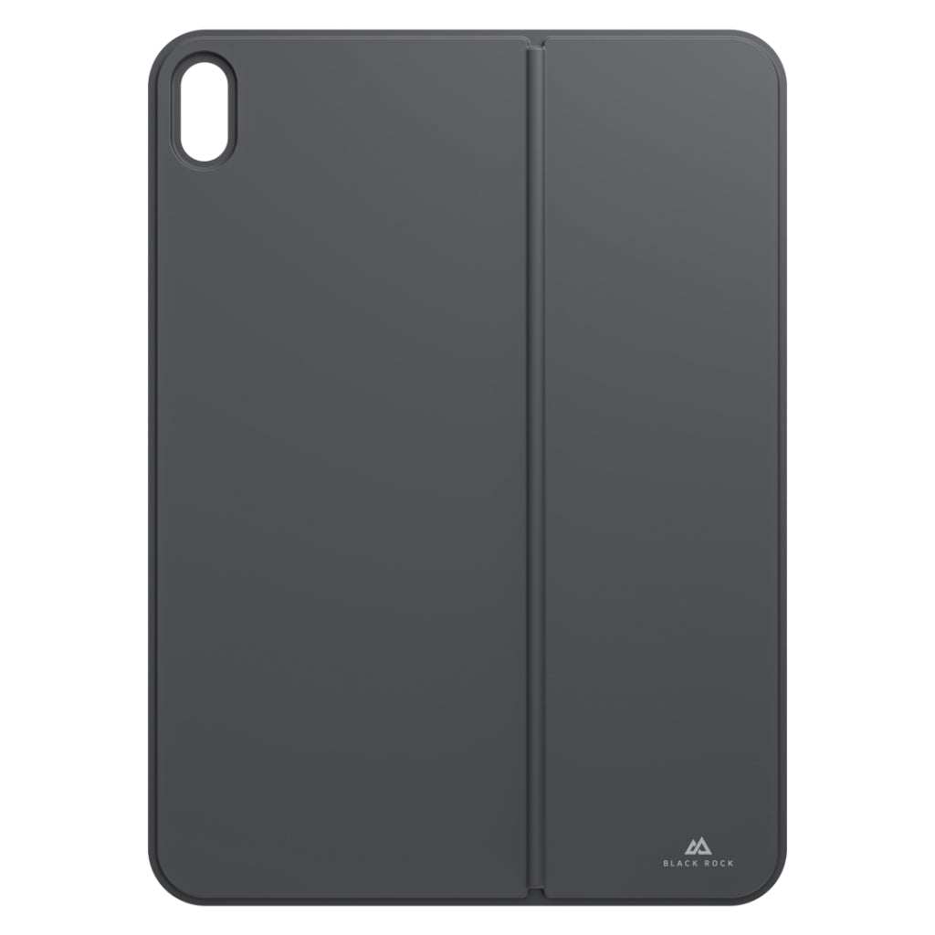 Zwarte rock kickstand tablet-case voor apple ipad 10.9 (2022) zwart