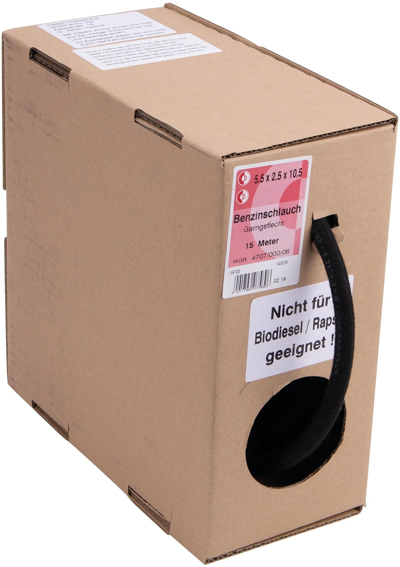 Dresselhaus kraftstoffschlauch 4707 strength cup 5,5x10,5 dresselh.type b 15m spool