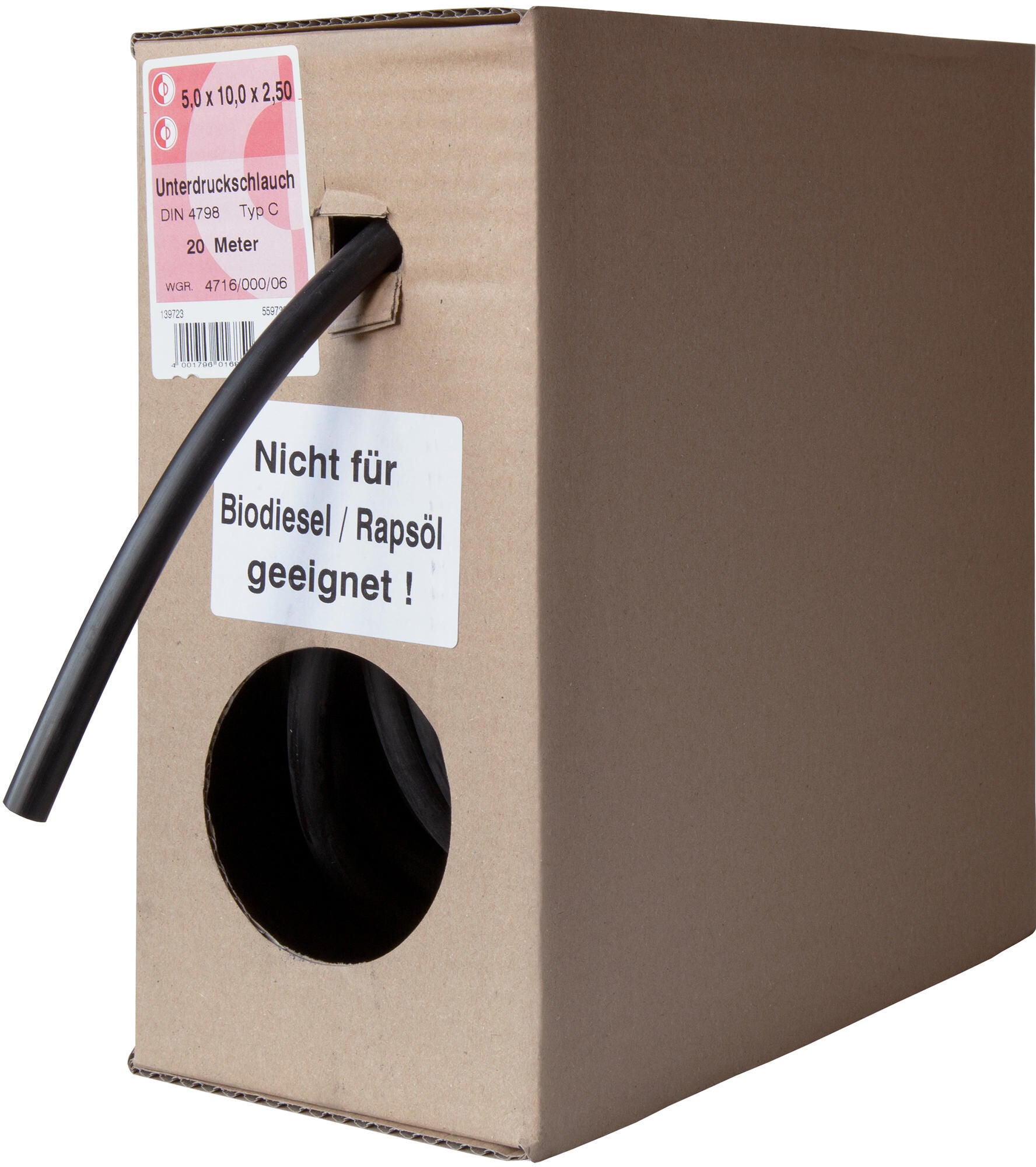 Dresselhaus onderdrukslang fuel hose4.5x9.5x2.5 20m