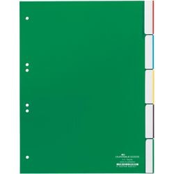 Tabladen 6220 pvc a4 230x297mm 5 tabs groen
