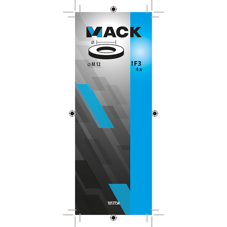 Mack 1017734 - sluitring nylon 4 st m12 | 10 stuks