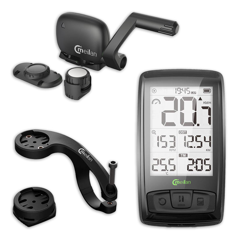 Fietscomputer Snelheid cadans M4 Blade