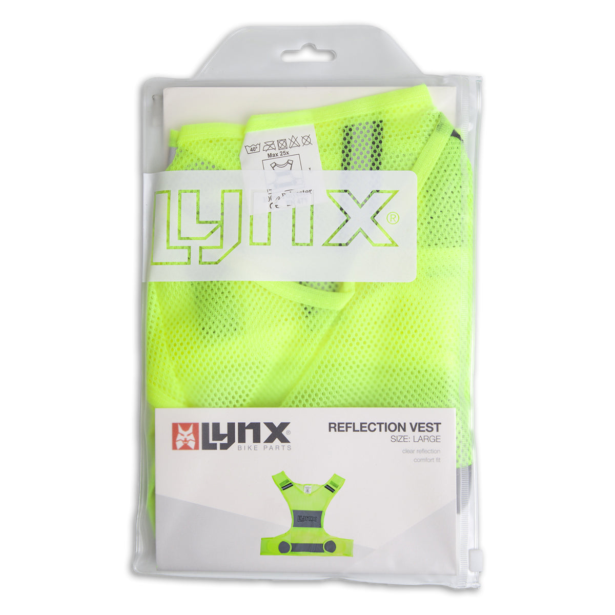 Lynx Reflectievest unisex geel maat L