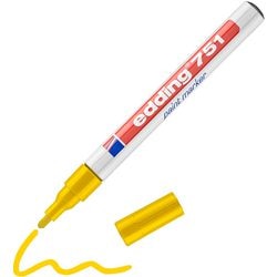 Edding lakmarker 751 ronde punt 1-2mm geel