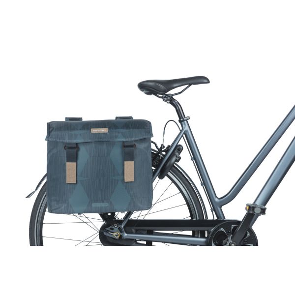 Basil Elegance sacoche double 40-49L break bleu