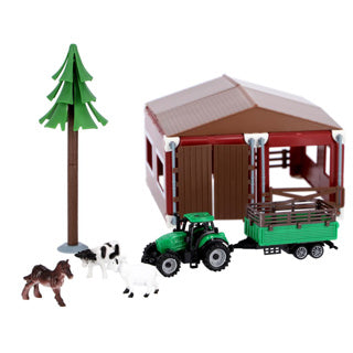 Agrotoys boerderij met tractor en dieren schaal 1:50