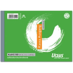 Ursus rekeningenblok style groen 148 mm x 148 mm x 105 mm