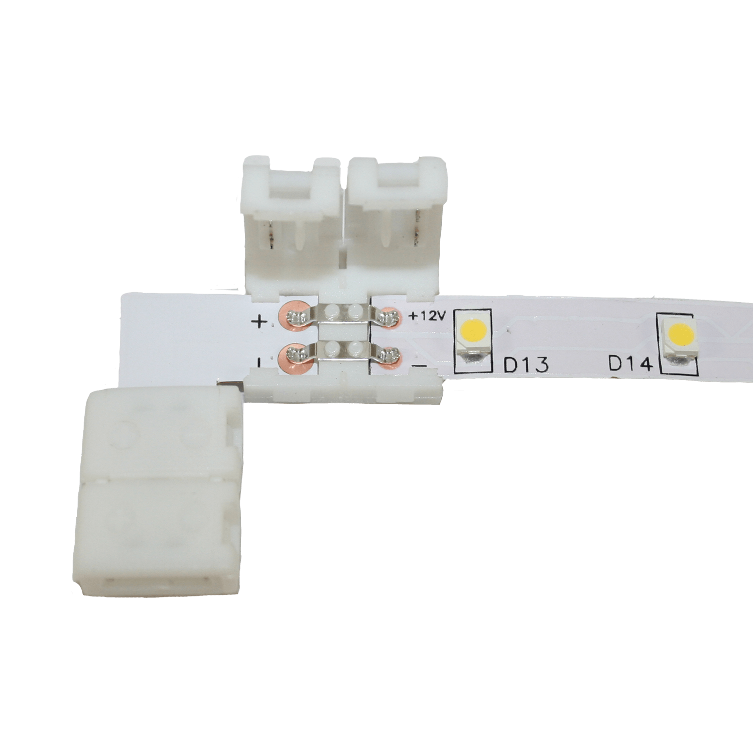 Cingoli koppelstuk voor led strip 8mm - rechte hoek (90°) - zonder verkoopverpakking
