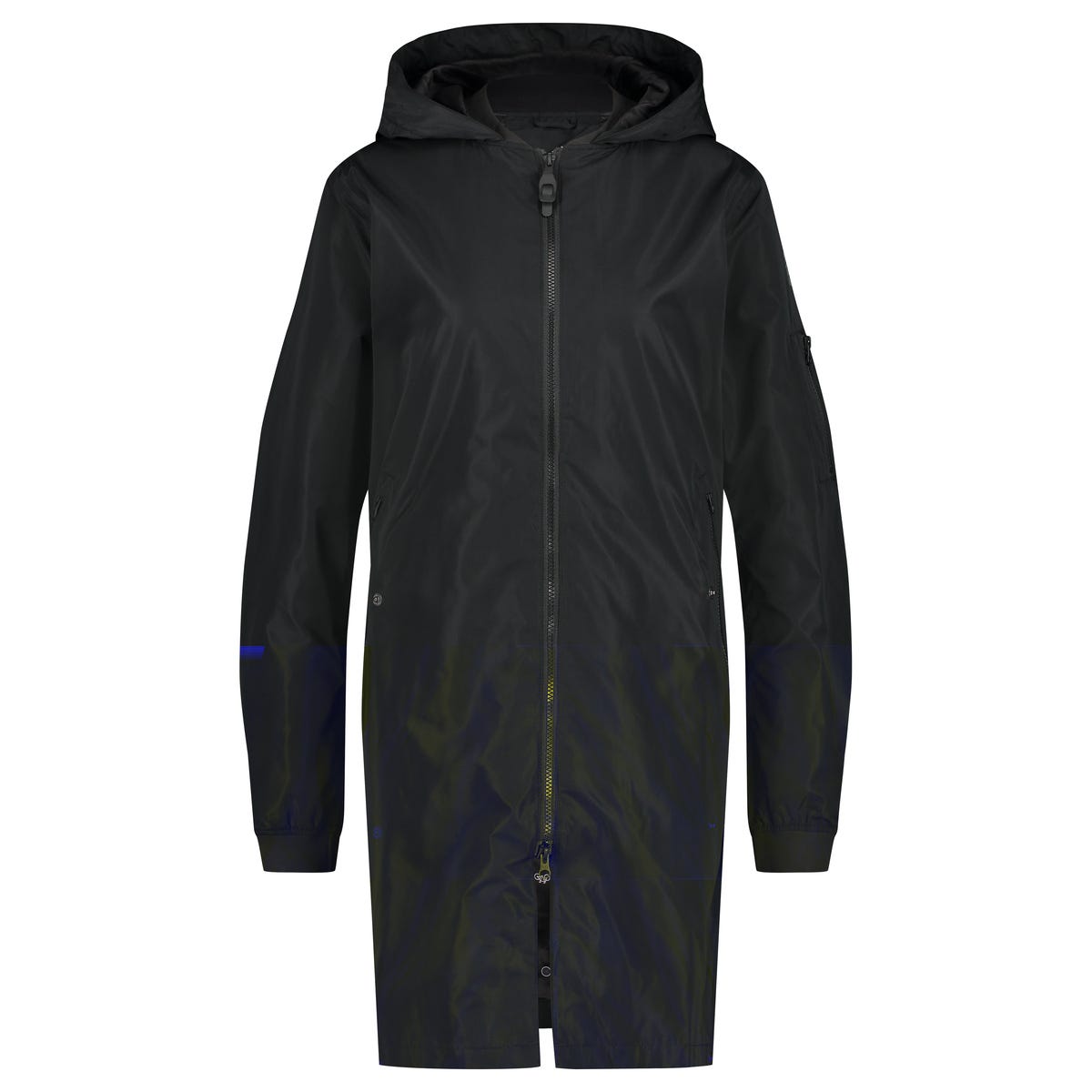 Puch lang bomber regenjas dames zwart