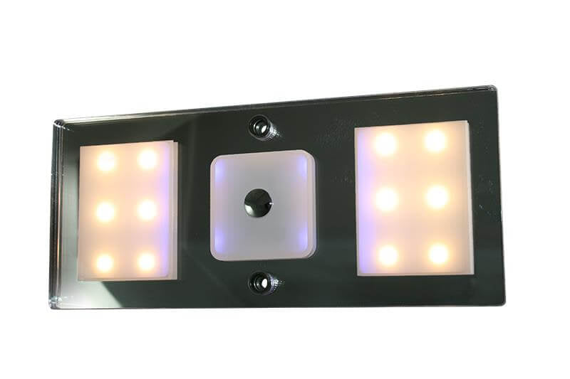 Arum led wand- en plafondlamp 11-15v met normaal en nachtlicht