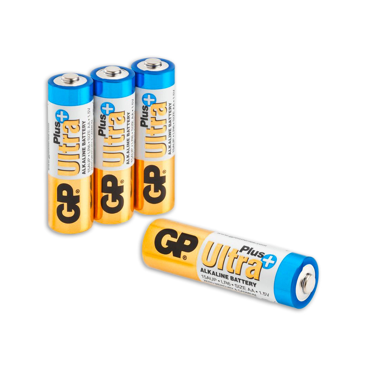 GP Ultra Plus alkalische AA-batterijen 4PK