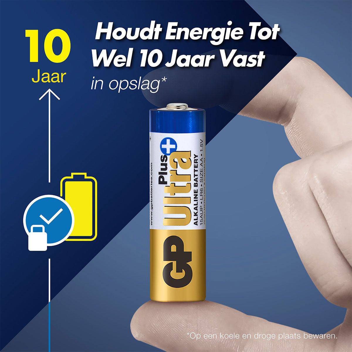 GP Ultra Plus alkalische AA-batterijen 4PK