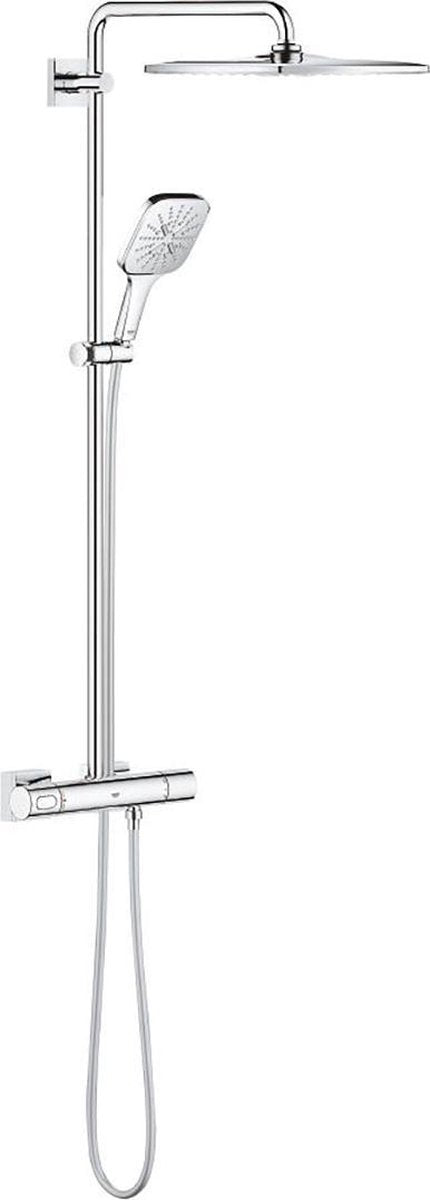 Grohe rainshower smartactive 310 regendouche mono cube - met thermostaatkraan - chroom - 26652000