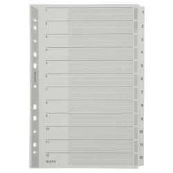 Numerieke tabbladen leitz mylar 4325 grijs bopet