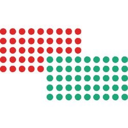 Markeringspunten franken 19 mm rood groen