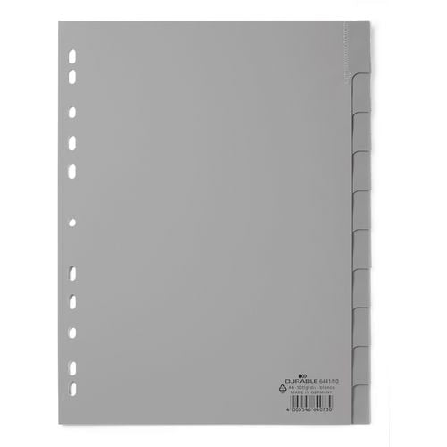 Tabbladen durable a4 grijs